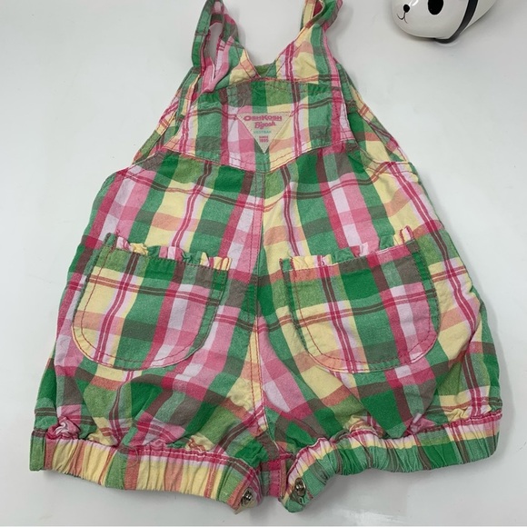 OshKosh B’gosh Plaid Romper - Picture 3 of 5